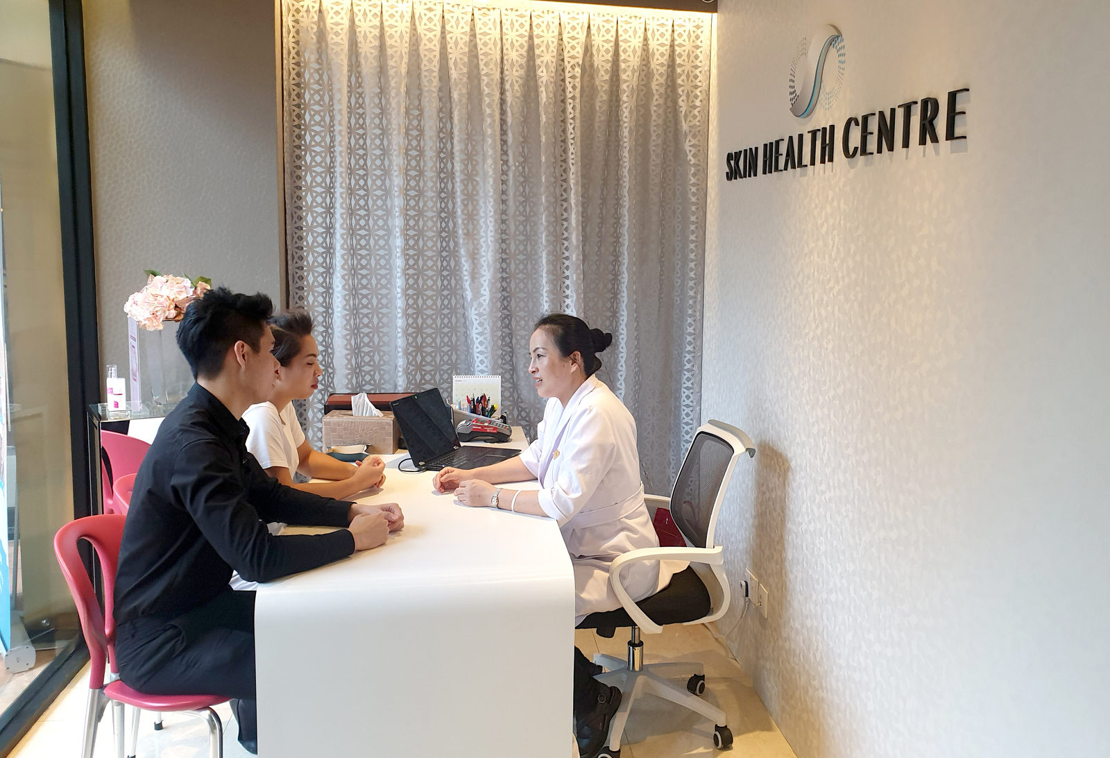 The Skin Health Centre reception counter